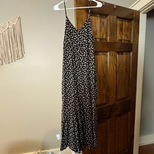 Jamie V-Neck Jumpsuit - Black Cream Floral - XL